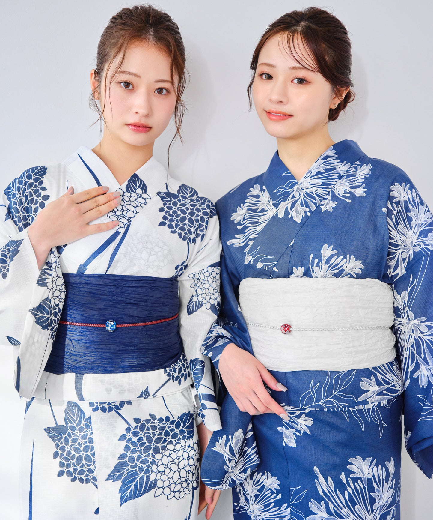 ［浴衣３点セット］夏の端麗紫陽花