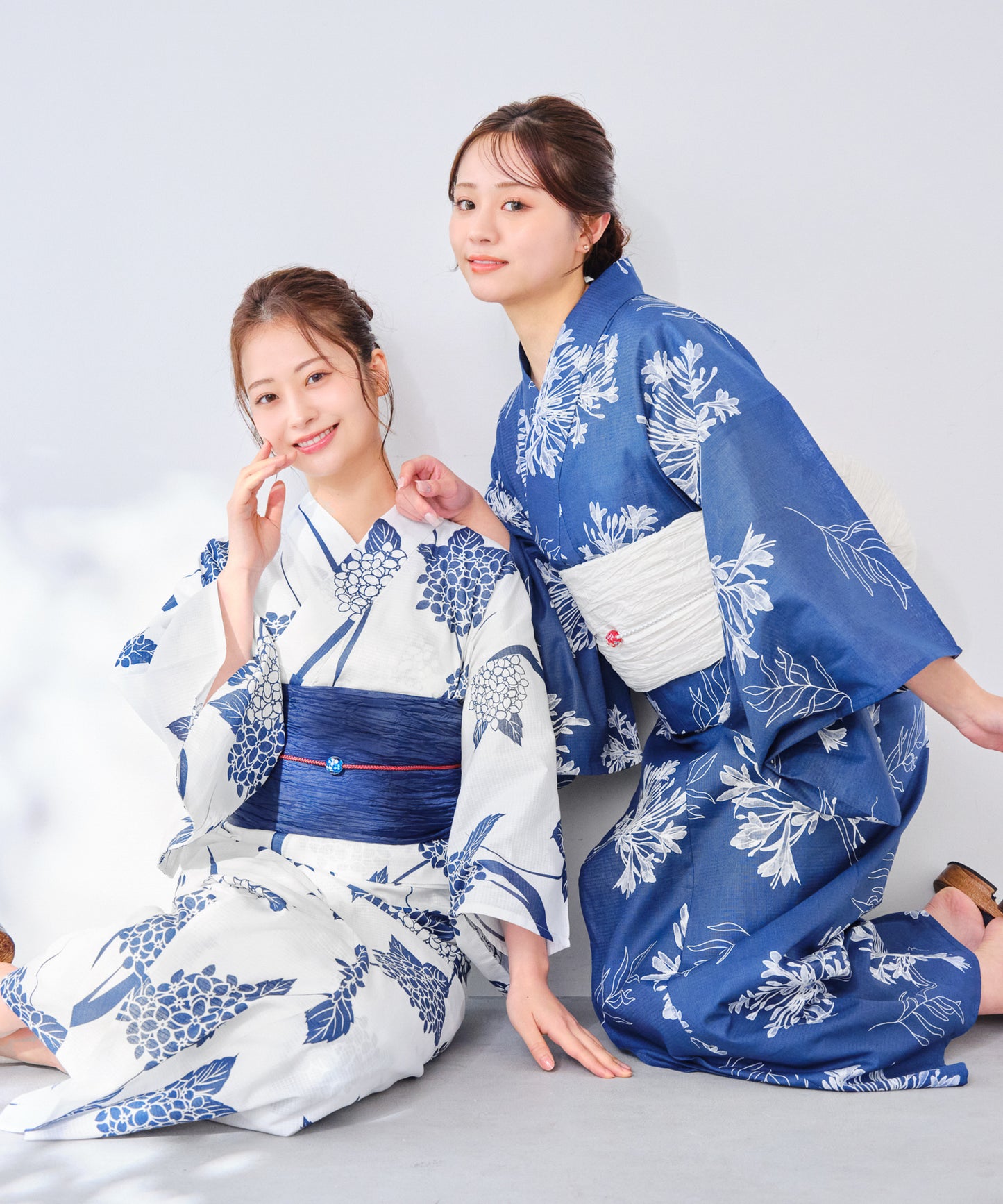 ［浴衣３点セット］夏の端麗紫陽花