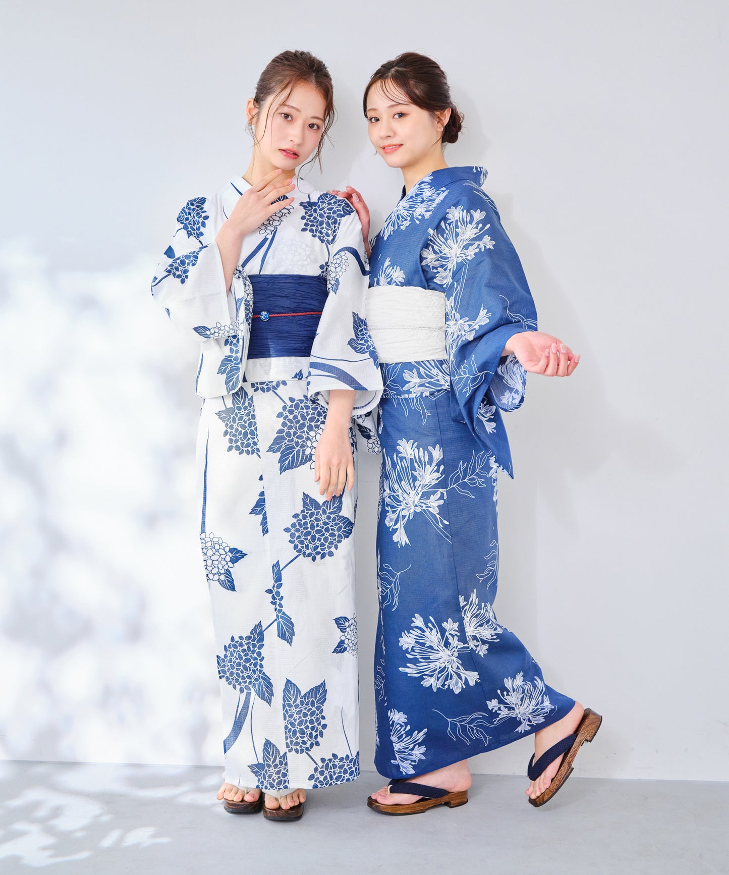 ［浴衣３点セット］夏の端麗紫陽花