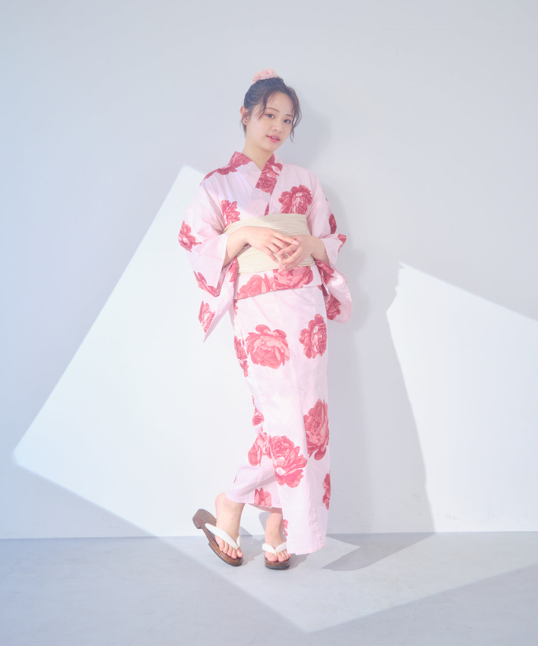 [浴衣一式] ロマン百花繚乱(撫子色)