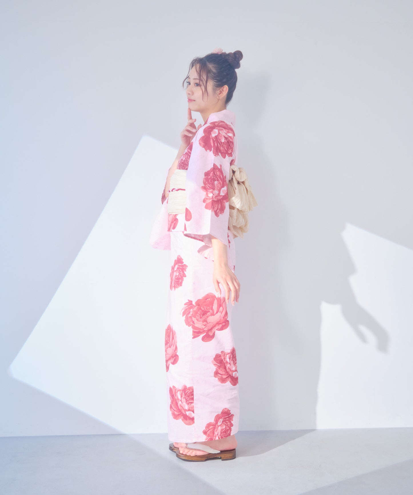 [浴衣一式] ロマン百花繚乱(撫子色)
