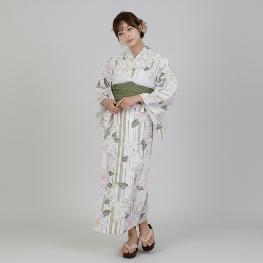 [浴衣一式] 若草の風だより